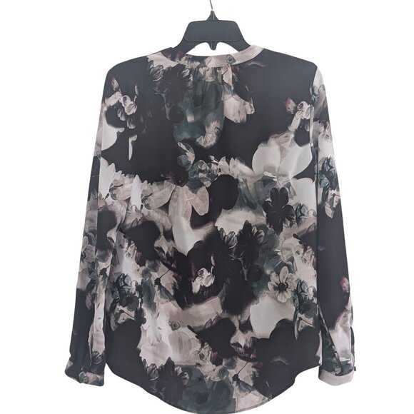 Jennifer Lopez Floral Chiffon Blouse 🌸 Size XS (Runs Large) – NWT - Picture 3 of 4